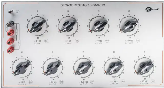 Sonel SRM-3 standrad manual Resistor