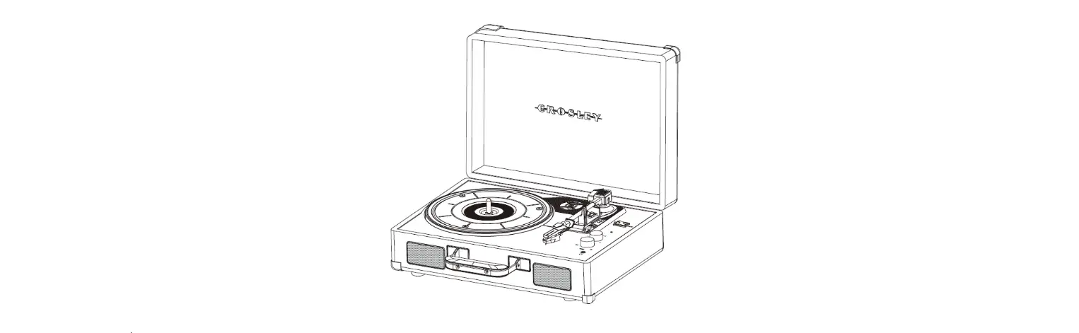 Crosley Cr8017a-bk Cruiser Deluxe Turntable Instruction Manual