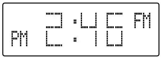 Sangean HD Clock display will revert