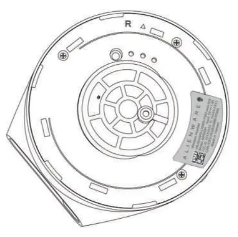 ALIENWARE AW920H Tri-Mode Wireless Gaming Headset - Right earcup