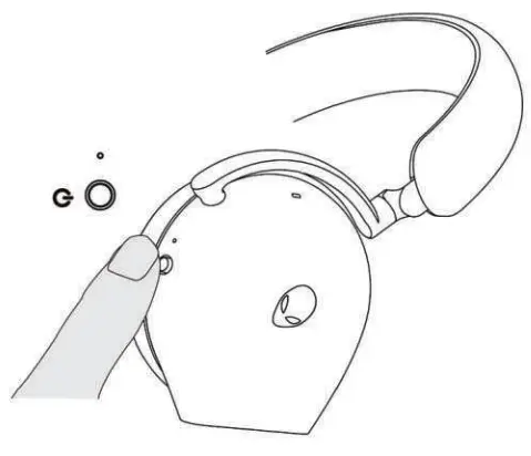 ALIENWARE AW920H Tri-Mode Wireless Gaming Headset - Turning on off