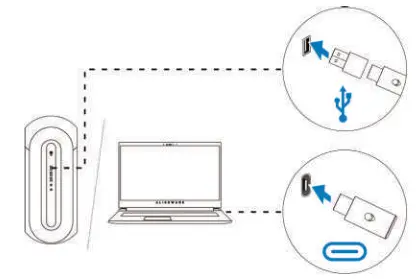 ALIENWARE AW920H Tri-Mode Wireless Gaming Headset - USB wireless