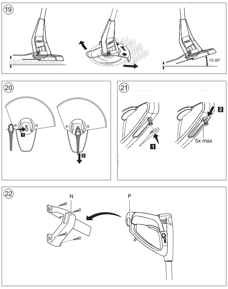 SKIL F0150738 CORDLESS GRASS TRIMMER - fig4