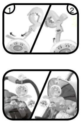 vtech 80-513100 Sleepy Time Travel Mobile-7