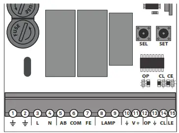 motorline MC75 Control Board - CONNECTORS