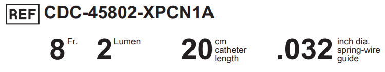 CDC 45802 Pressure Injectable Arrowgard Blue Plus Two-Lumen CVC - 3