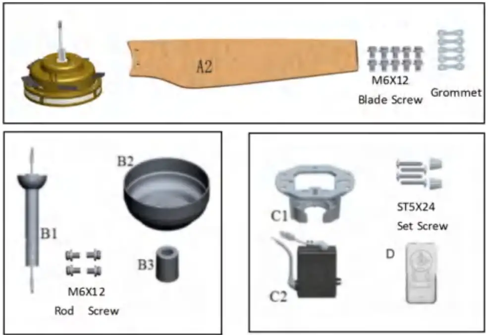 CARRO CES565SL ELIRA 56 Inch 5 Blade Smart Ceiling Fan with LED Light Kit and Remote - fig3