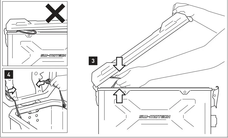 SW-MOTECH GPT.01.950.70000 Trax ADV Top Case System Instruction Manual - Lid Limiter