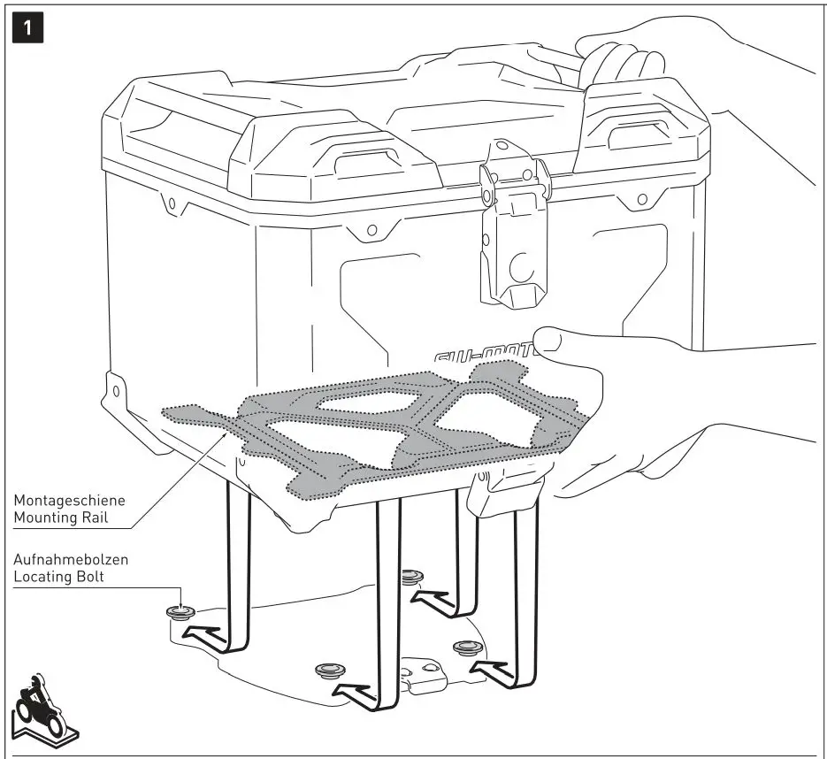 SW-MOTECH GPT.01.950.70000 Trax ADV Top Case System Instruction Manual - Mounting