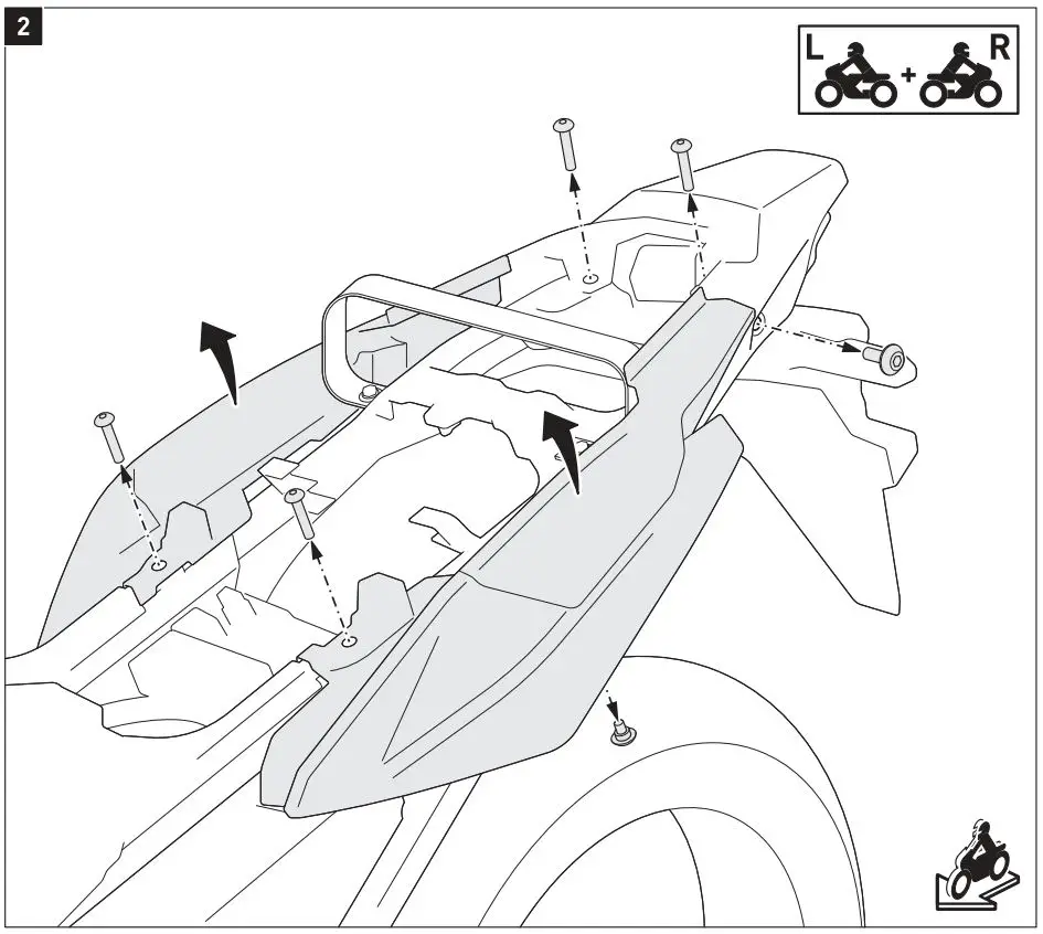 SW-MOTECH GPT.01.950.70000 Trax ADV Top Case System Instruction Manual - Mounting