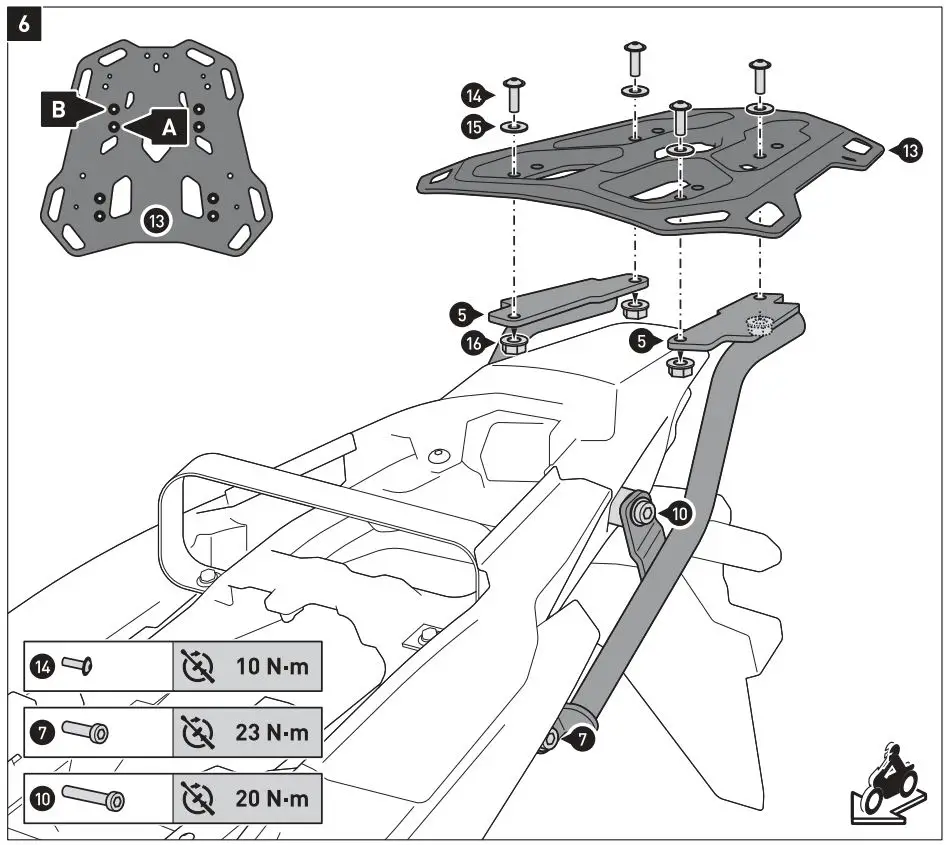 SW-MOTECH GPT.01.950.70000 Trax ADV Top Case System Instruction Manual - Mounting