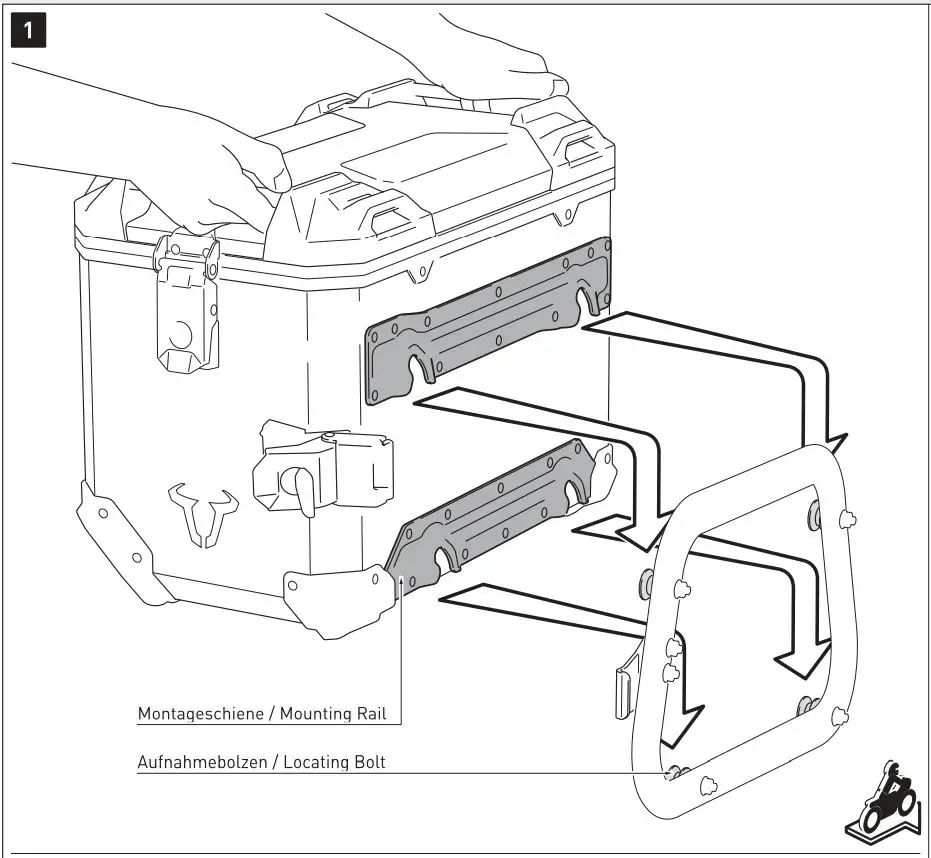 SW-MOTECH GPT.01.950.70000 Trax ADV Top Case System Instruction Manual - Mounting 9