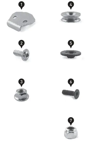 SW-MOTECH GPT.01.950.70000 Trax ADV Top Case System Instruction Manual - Part List