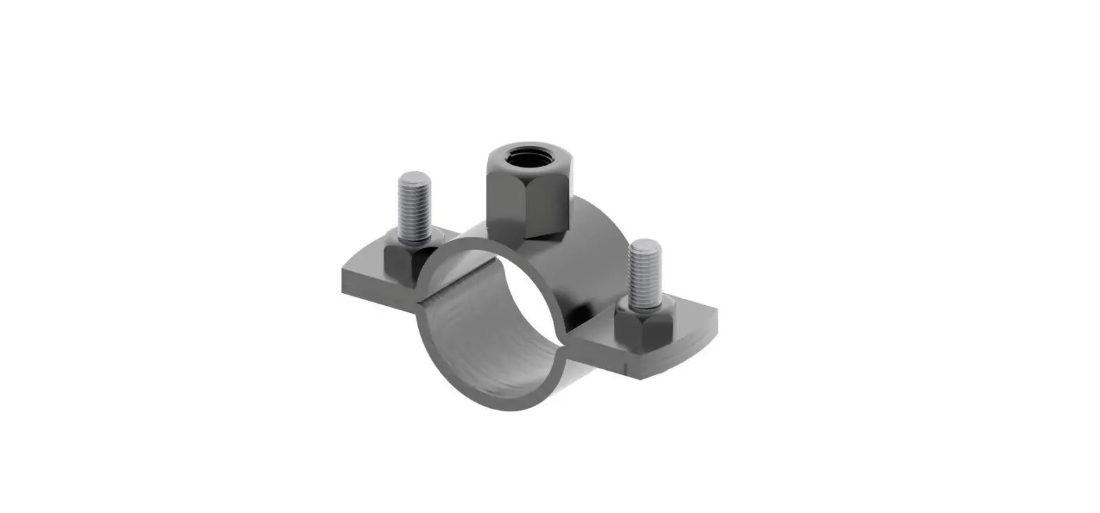 Commscope Cw4760-000 Fiberguide Pipe Clamp With Two Lock Bolts Instructions