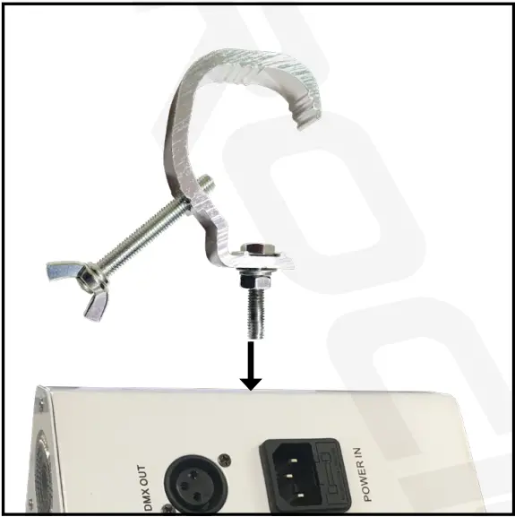 ROCKVILLE WEDGE Rechargeable Wireless DMX DJ Par Up Lights - MOUNTING 1