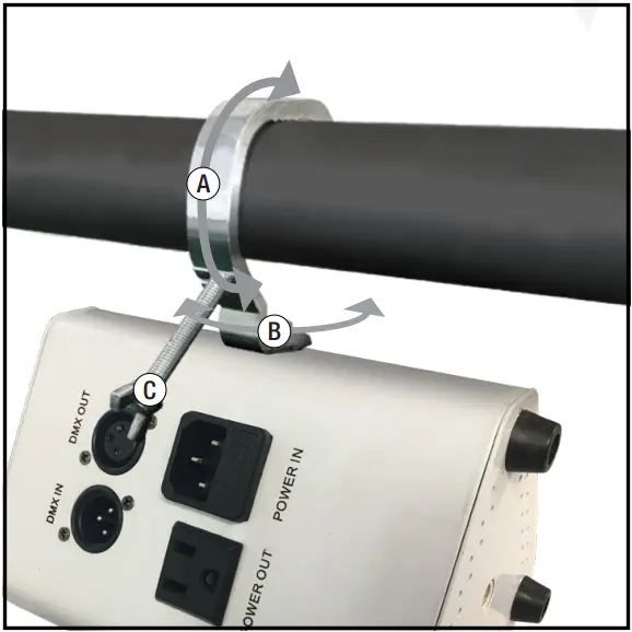 ROCKVILLE WEDGE Rechargeable Wireless DMX DJ Par Up Lights - MOUNTING 2