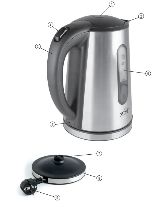 SOMOGYI ELEKTRONICS HG VF 04 Electric Kettle - Figar 1
