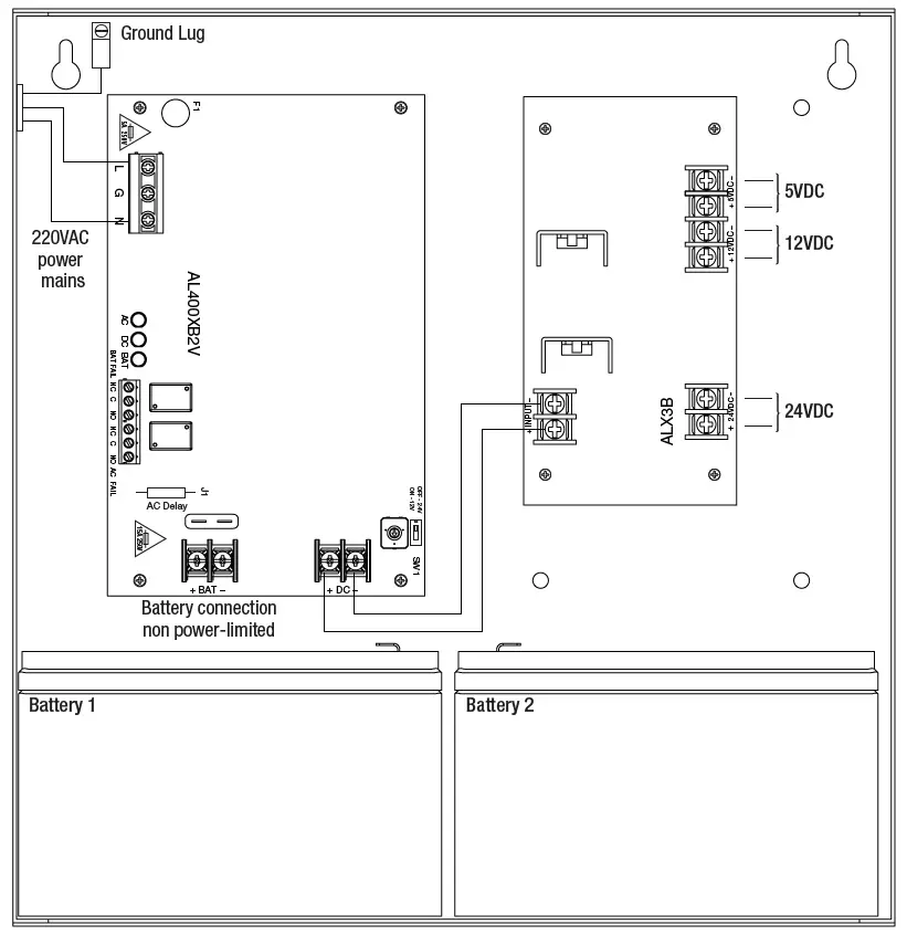 Altronix AL4003V Triple Output Access Control Power Supply and Charger 1