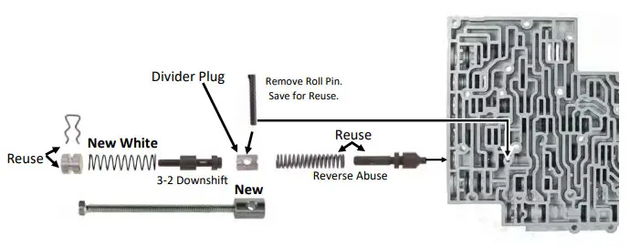 TRANSGO 4L60E-PRO High Performance Valve Body Kit - FIG 5