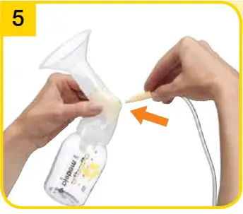 medela Swing Personalised Single Electric Breast Pump - Preparing for pumping 10