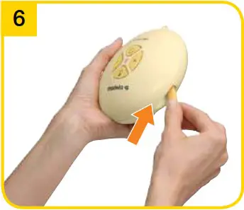 medela Swing Personalised Single Electric Breast Pump - Preparing for pumping 12