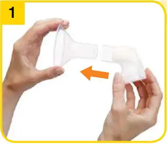 medela Swing Personalised Single Electric Breast Pump - Preparing for pumping 6