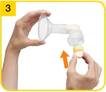 medela Swing Personalised Single Electric Breast Pump - Preparing for pumping 8