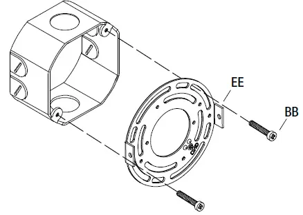 GLUCKSTEINELEMENTS 39655-HBCLED Landon 1-Light LED Outdoor Wall Sconce-4