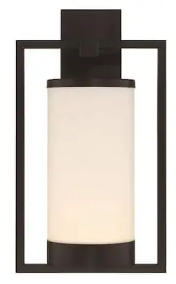 GLUCKSTEINELEMENTS 39655-HBCLED Landon 1-Light LED Outdoor Wall Sconce