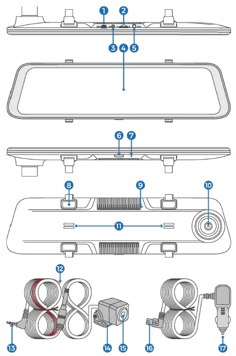 Dongguan-Yuzhenrong-Trading-CA195A-4K-UHD-Mirror-Dash-Camera-fig-2