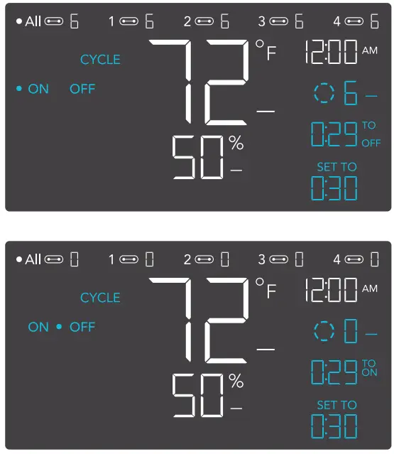 AC INFINITY CLOUDLINE PRO Inline Fan with Controller - CYCLE MODE