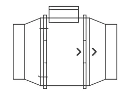 AC INFINITY CLOUDLINE PRO Inline Fan with Controller - FAN UNIT