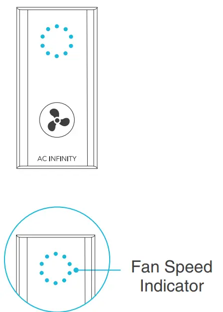 AC INFINITY CLOUDLINE PRO Inline Fan with Controller - Fan Speed