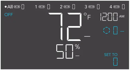 AC INFINITY CLOUDLINE PRO Inline Fan with Controller - OFF MODE