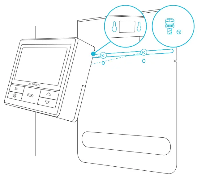 AC INFINITY CLOUDLINE PRO Inline Fan with Controller - PLATE MOUNTING 1