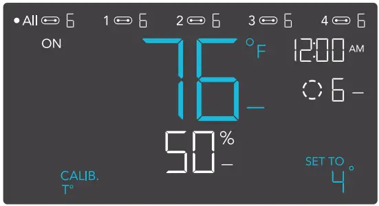 AC INFINITY CLOUDLINE PRO Inline Fan with Controller - TEMPERATURE SETTING