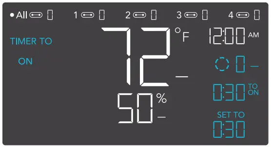 AC INFINITY CLOUDLINE PRO Inline Fan with Controller - TIMER TO ON