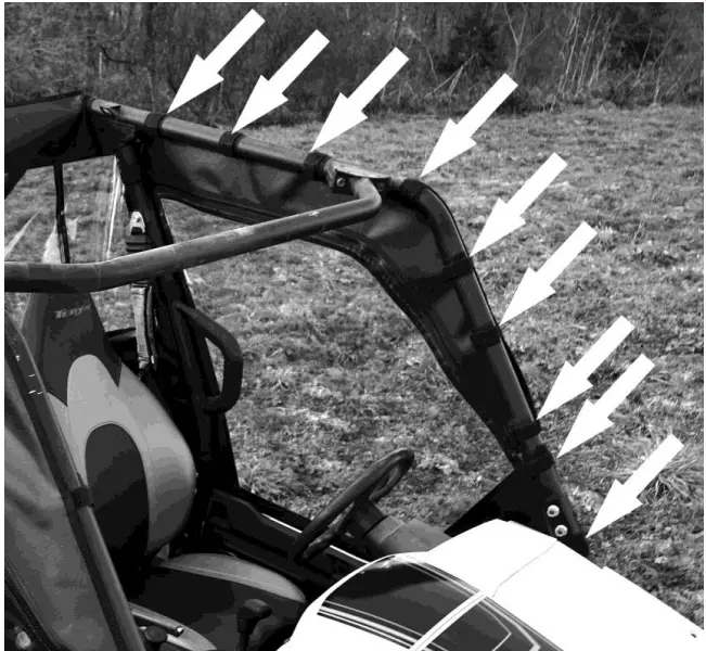 FALCON RIDGE KAW-14-16TERYX-SDK01 Kawasaki Teryx 2014-2017 Soft Door Kit-fig3