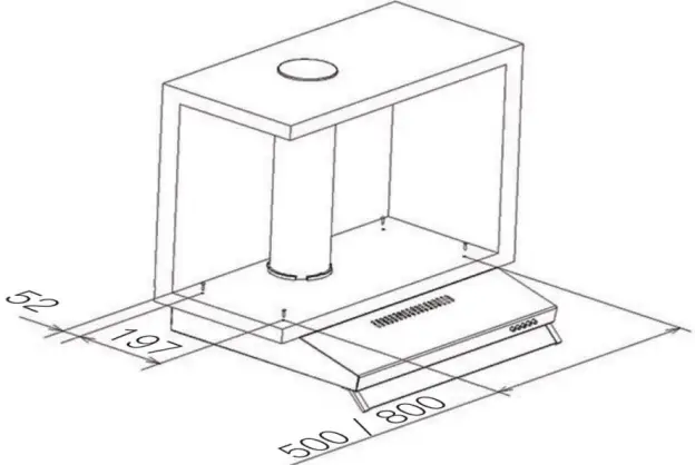LIVINOX LCH-NITE-90BL Cooker Hood-FIG6