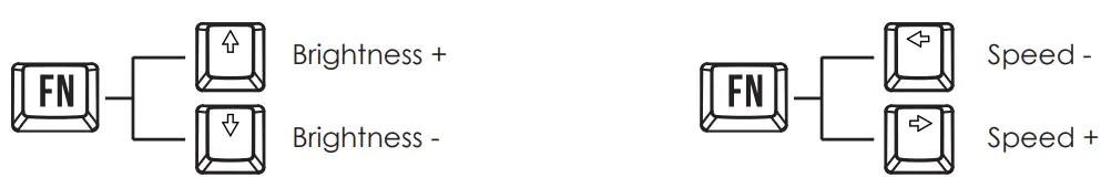 FANTECH ATOM MK886 Mechanical Keyboard - Brightness