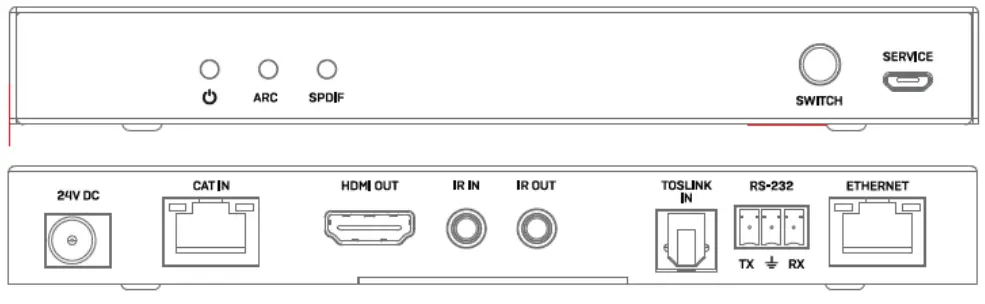 LINDY RS 232 HDBaseT Extender - fig 1