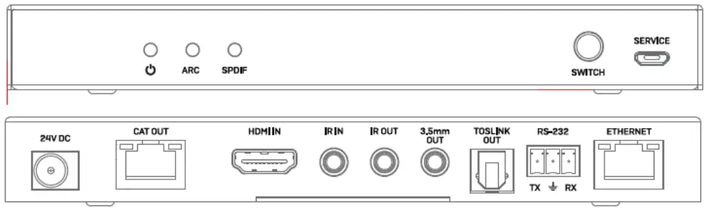 LINDY RS 232 HDBaseT Extender - fig