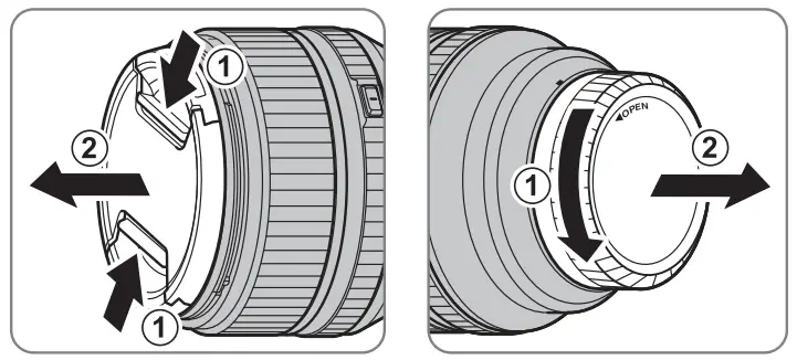 FUJIFILM XF56mmF1 2 R WR Lens - Removing the Caps