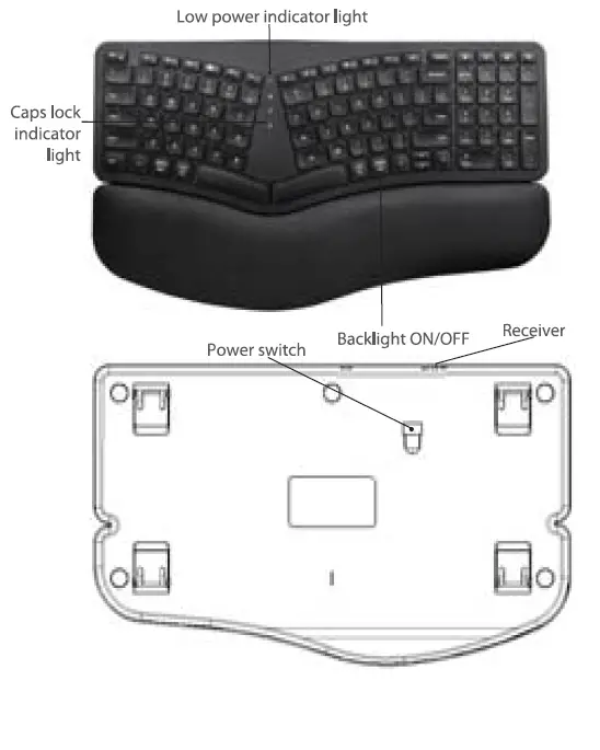 Shenzhen Hangshi Technology HD315 Ergonomic Keyboard-2