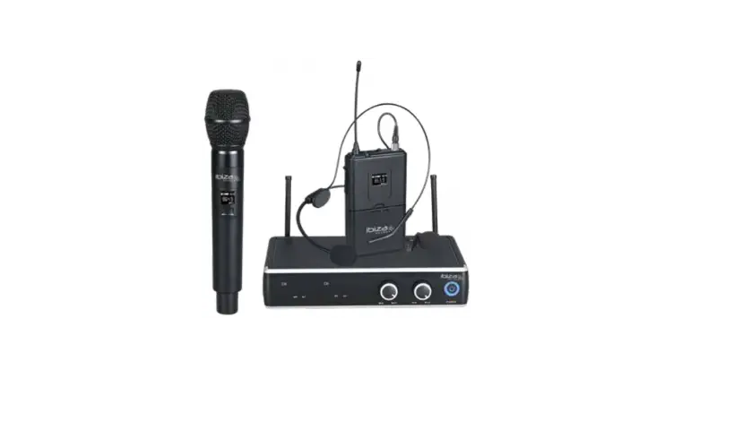 Ibiza Dr20uhf-hb/hh Uhf Microphone System With Receiver, Mic And Belt-clip Transmitter User Manual