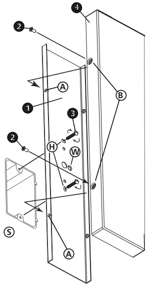 HINKLEY 52112 Brushed Nickel Bath Light Wall Light - GLASS INSTALLATION 2