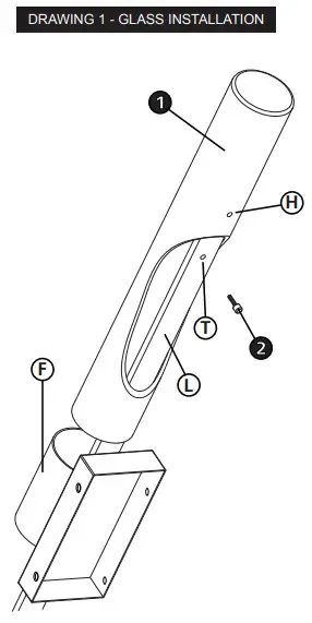 HINKLEY 52112 Brushed Nickel Bath Light Wall Light - GLASS INSTALLATION
