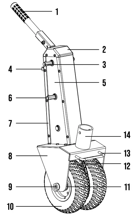 TRAILER VALET XL Dolly 10000 Lbs - fig