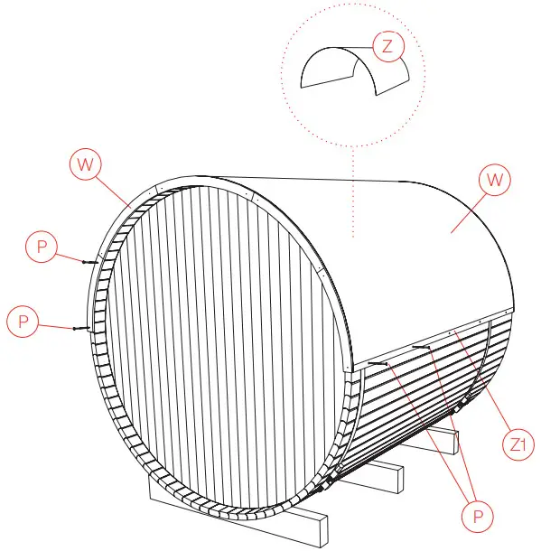 BARRELS No 63 Steam Sauna Bath - STEP 10