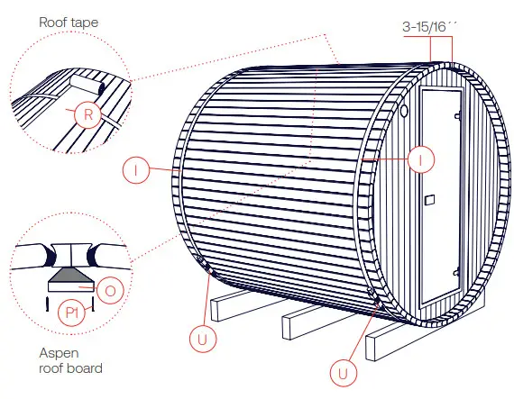 BARRELS No 63 Steam Sauna Bath - STEP 7
